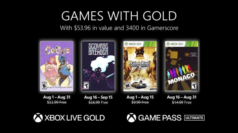 بازی‌های رایگان ماه آگوست Xbox Live Gold مشخص شدند