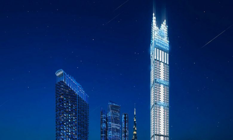 بلندترین برج مسکونی دنیا با تاجی از الماس در دبی ساخته می‌شود