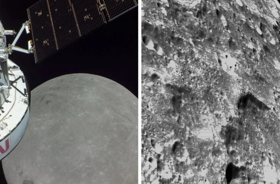 تصاویر خیره‌کننده‌ای که فضاپیمای اوریون ناسا از زمین و ماه گرفته است