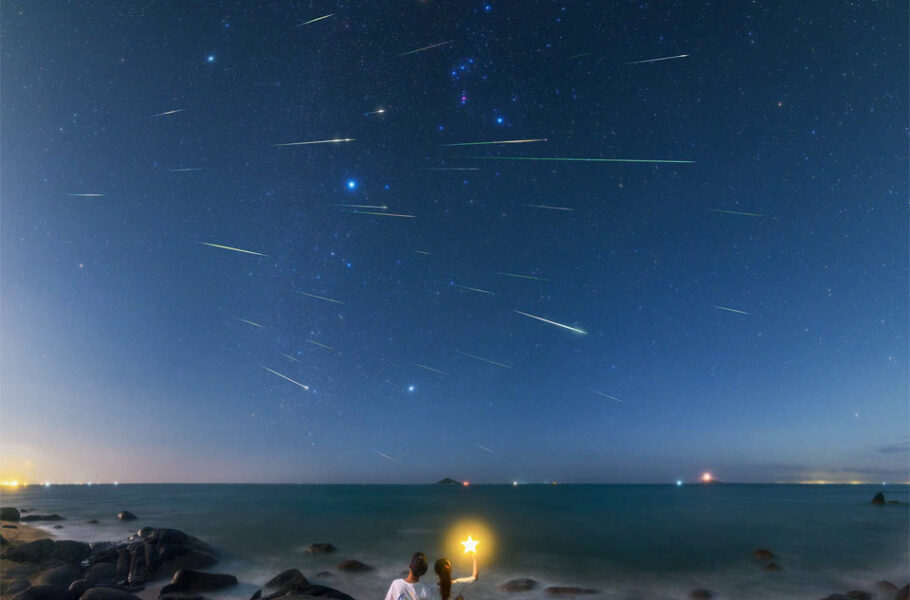 تصویر روز ناسا: بارش شهابی اسدی در آسمان دریای جنوبی چین