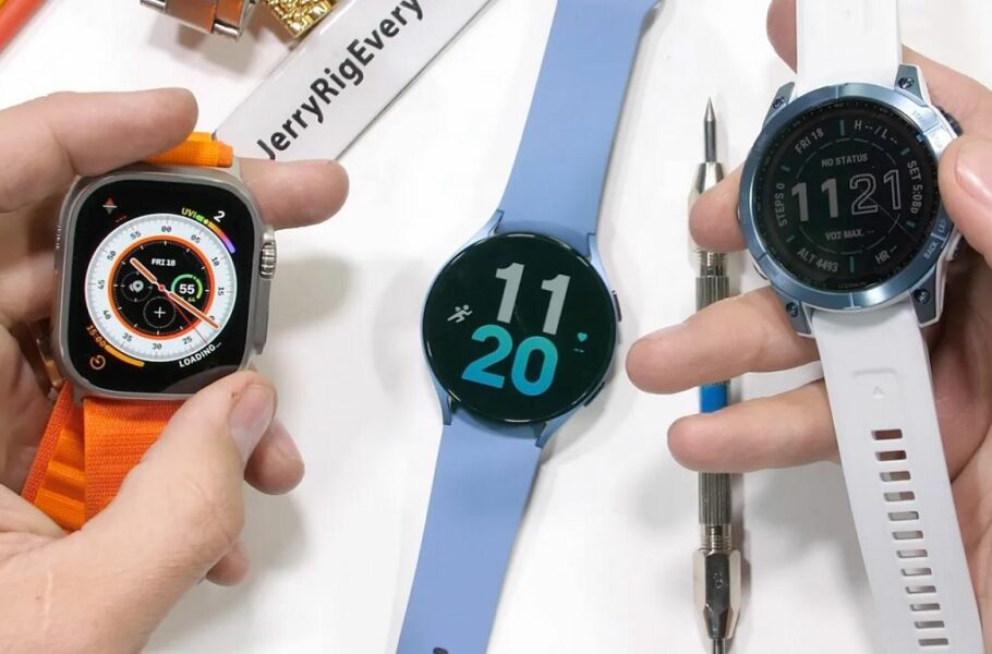 مقاومت پوشش یاقوت کبود اپل واچ اولترا در برابر گلکسی واچ 5 و گارمین [تماشا کنید]