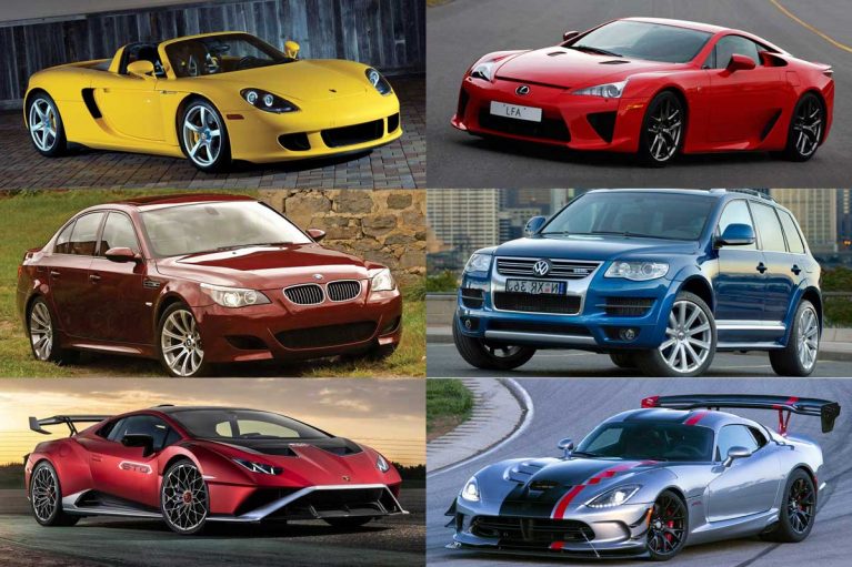 بهترین خودروهای ۱۰ سیلندر تاریخ، از بیامو M5 تا لکسوس LFA