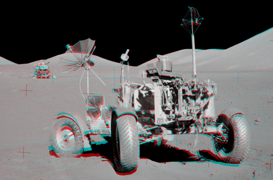 تصویر روز ناسا: ماه‌نورد آپولو در سایت VIP قمری