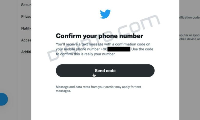 توییتر دیگر پیامک کد ورود را به شماره‌های ایران ارسال نمی‌کند
