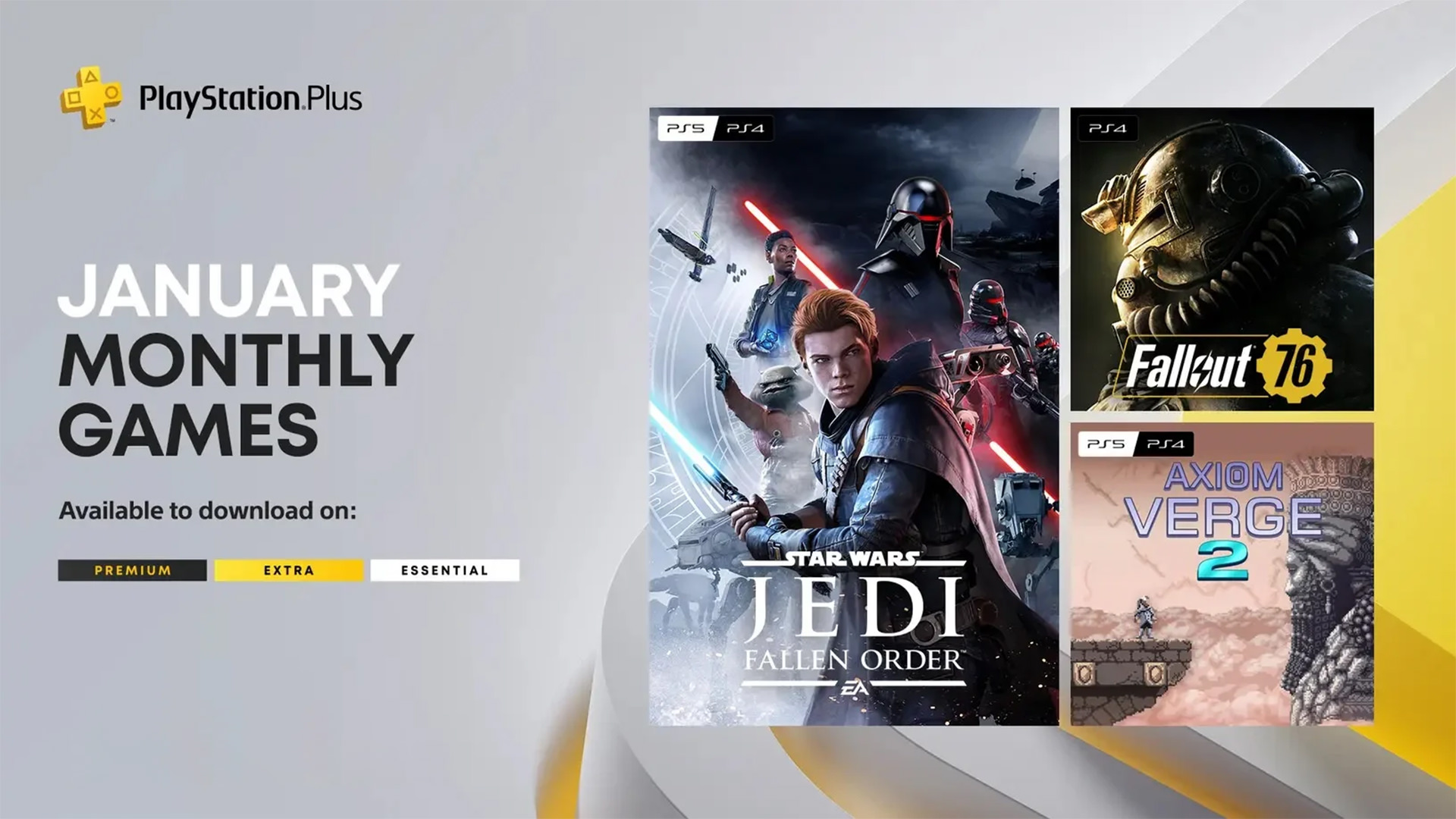 فالاوت ۷۶ و Star Wars Jedi: Fallen Order در میان بازی های پلی استیشن پلاس اسنشال ژانویه ۲۰۲۳