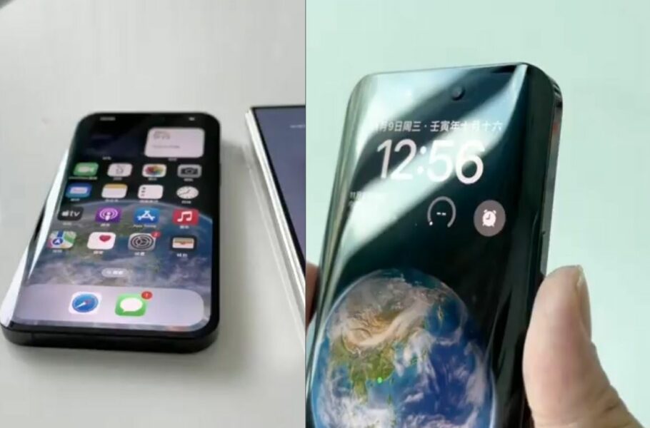 یک مهندس گوشی آیفون 14 پرو مکس را به نمایشگر خمیده مجهز کرد [تماشا کنید]