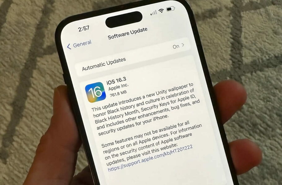 اپل به‌روزرسانی iOS 16.3 را منتشر کرد