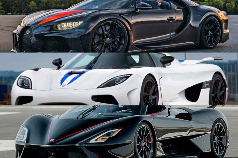 سریع‌ترین خودروهای تولیدی جهان در سال ۲۰۲۲، بوگاتی، کونیگزگ یا تواتارا؟