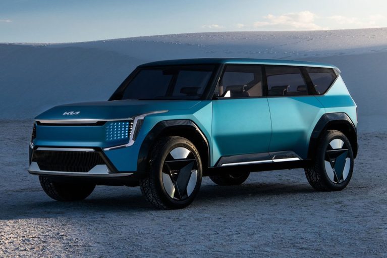 مشخصات احتمالی شاسیبلند برقی کیا EV9 جدید منتشر شد