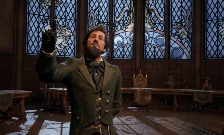 نقش آفرینی سیمون پگ به عنوان مدیر هاگوارتز در بازی Hogwarts Legacy