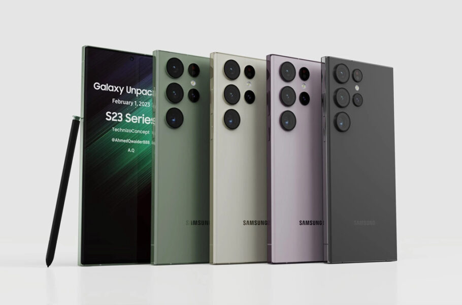 گلکسی S23 اولترا در رندرهای جدید نمایشگر تخت دارد