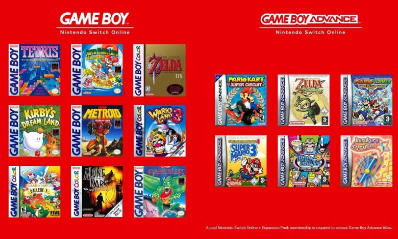 اضافه شدن بازی‌های Game Boy و Game Boy Color به سرویس نینتندو سوییچ آنلاین