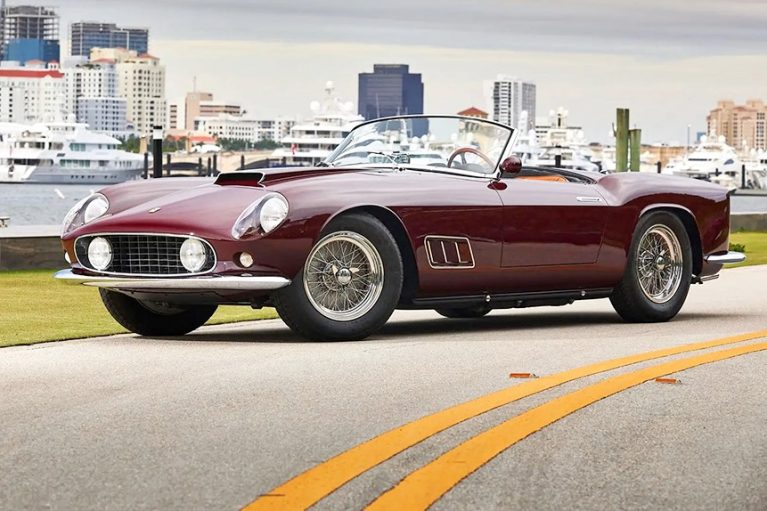 حراج فراری ۲۵۰GT LWB کالیفرنیا اسپایدر اسکاگلیهتی با قیمت ۱۱ میلیون دلار!