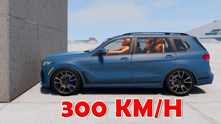 شبیه‌سازی تصادف بی ام و X7 با سرعت ۳۰۰ کیلومتر در ساعت!