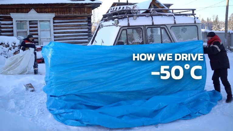 نگهداری خودرو در سردترین مناطق جهان و دمای ۷۰ درجه زیر صفر!