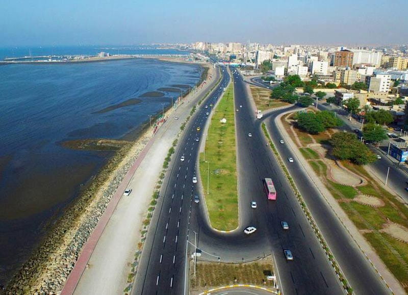 بلوار ساحلی بندرعباس در بهار