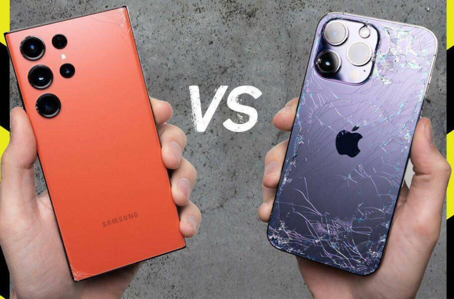 مقایسه مقاومت گلکسی S23 اولترا و آیفون 14 پرو مکس در تست سقوط [تماشا کنید]