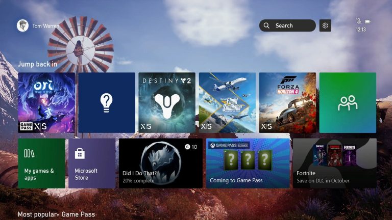 مایکروسافت در حال بازنگری رابط کاربری هوم ایکس باکس