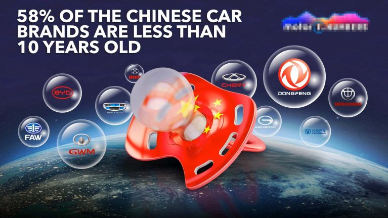 ۵۸ درصد برندهای خودروسازی چین سابقه کمتر از ۱۰ سال دارند!