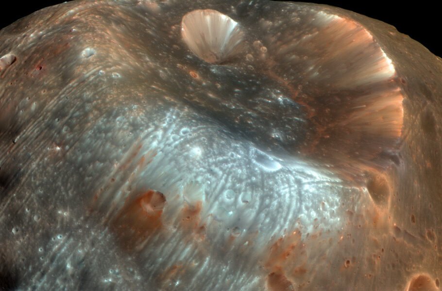 تصویر روز ناسا: دهانه‌ استیکنی