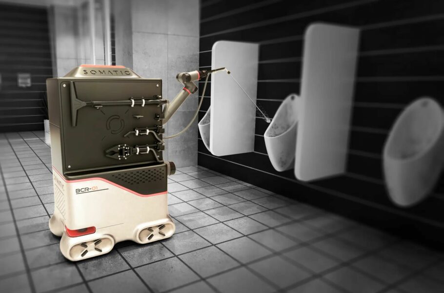 این ربات کاربردی،‌ سرویس‌های بهداشتی را تمیز می‌کند [تماشا کنید]