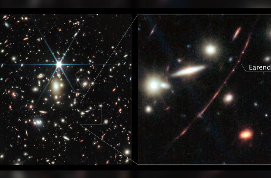 جیمز وب تصویری خیره‌کننده از دورترین ستاره‌ کشف‌شده ثبت کرد