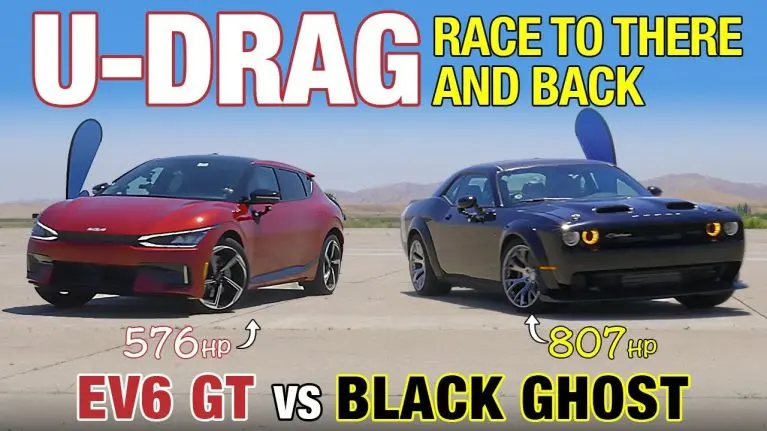 دوج چلنجر بلک گوست در برابر کیا EV6 GT؛ کدام‌یک سریع‌تر است؟