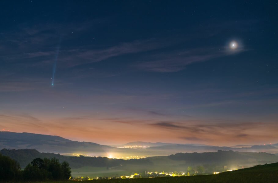 تصویر روز ناسا: دنباله‌دار زیبای نیشیمورا