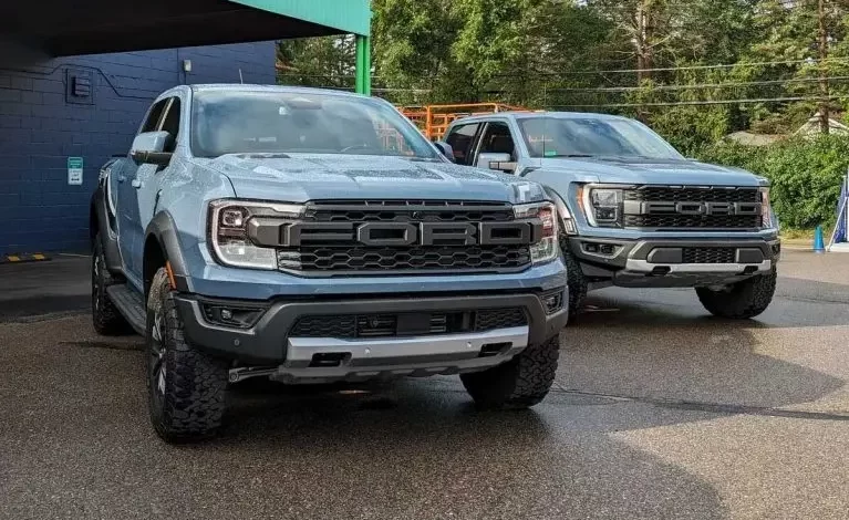 ملاقات فورد F150 رپتور با رنجر رپتور و نمایش شباهت خانوادگی