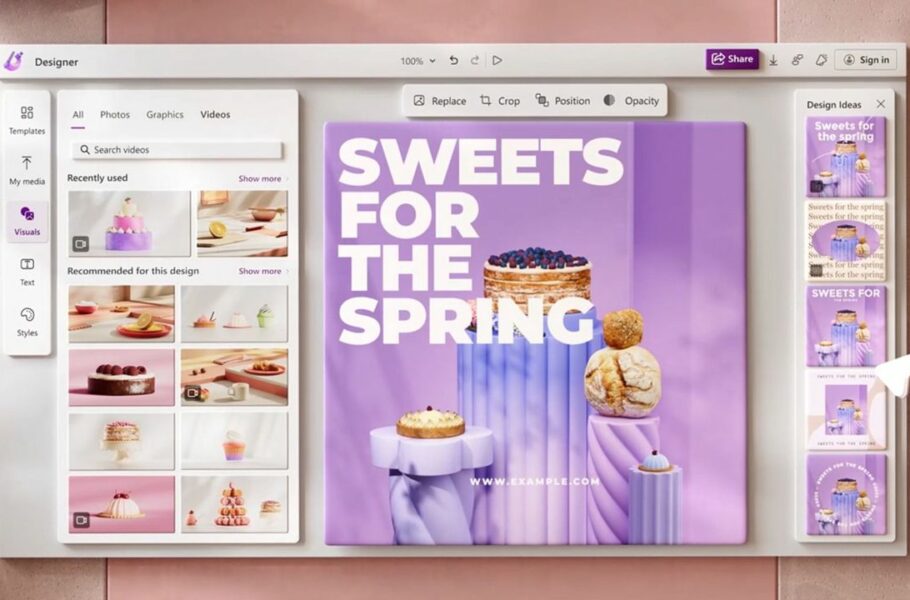 نسخه بتای اپلیکیشن مایکروسافت Designer  منتشر شد؛ طراحی با هوش مصنوعی مولد