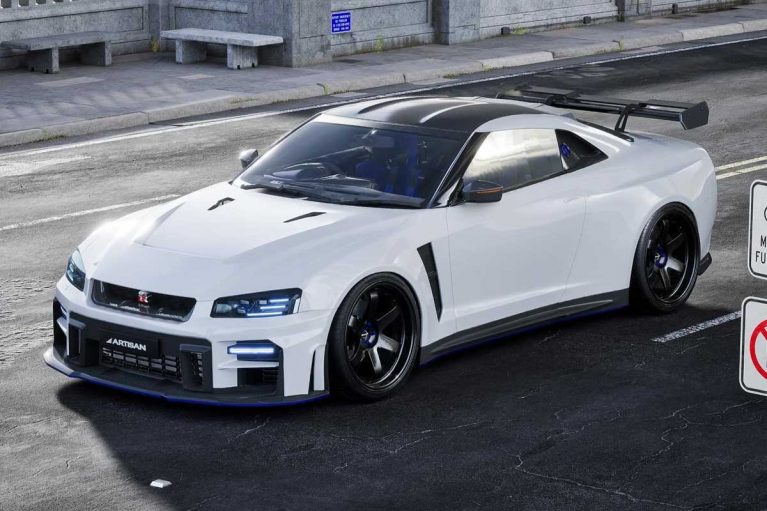 بازتولید نیسان اسکای‌لاین R34 افسانه‌ای بر اساس GT-R با پیشرانه 4.1 لیتری
