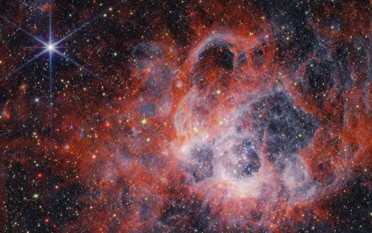 جیمز وب تصاویری خیره‌کننده از یک منطقه ستاره‌ساز در کهکشان مثلثی را ثبت کرد