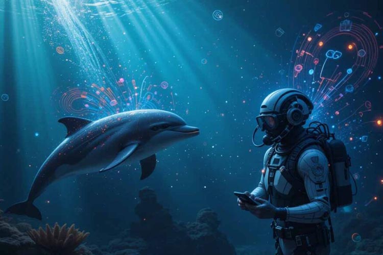 رمزگشایی از دنیای پیچیده دلفین‌ها با DolphinGemma