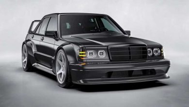 بازتولید مرسدس 190E اوو II با پیشرانه V6 توئین توربو و 500 اسب بخار