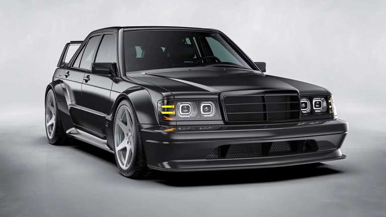 بازتولید مرسدس 190E اوو II با پیشرانه V6 توئین توربو و 500 اسب بخار