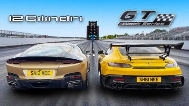 درگ فراری دودیچی چیلیندری و مرسدس AMG GT بلک سریز، سلاطین موتور جلو