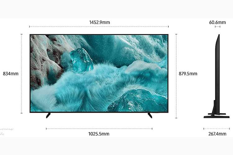 ابعاد تلویزیون 65 اینچ سامسونگ | آشنایی با ابعاد استاندارد