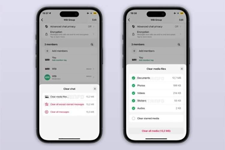 قابلیت جدید واتساپ برای آیفون؛ پاکسازی چتها هوشمندتر شد